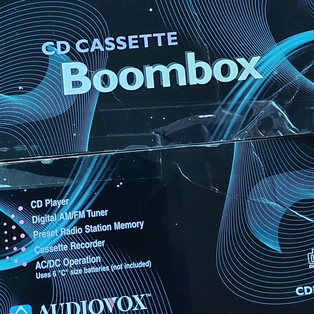 Audiovox CD Cassette Boombox